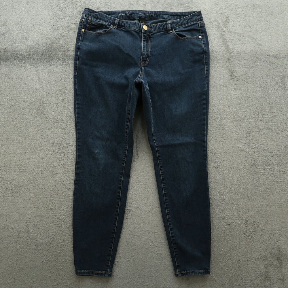 Lane Bryant Jeans Women's Size 16 Blue Mid-Rise Skinny Denim Pants 29" Inseam